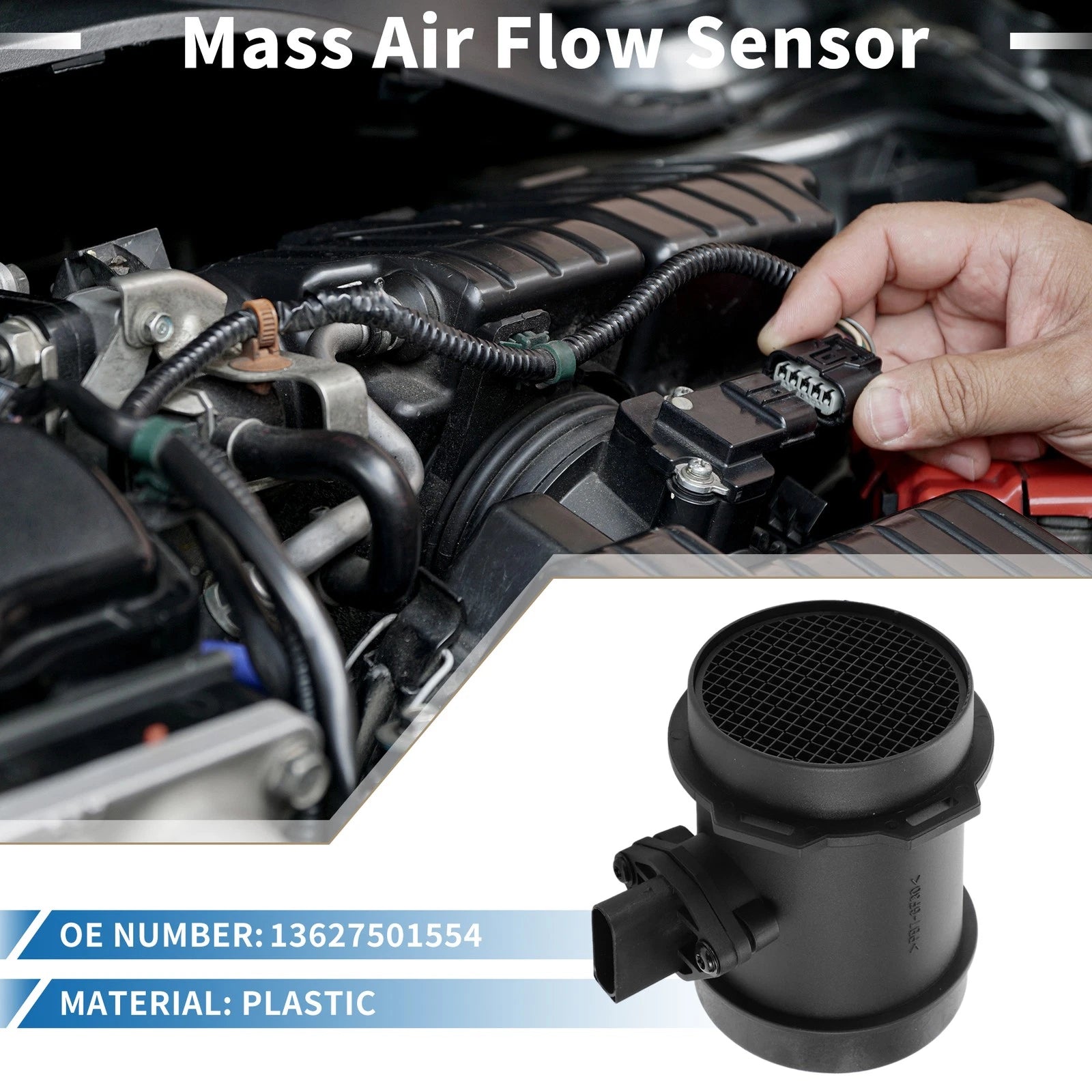 Mass Air Flow Sensor Assembly Replacement for BMW 745i V8 (2002–2005)