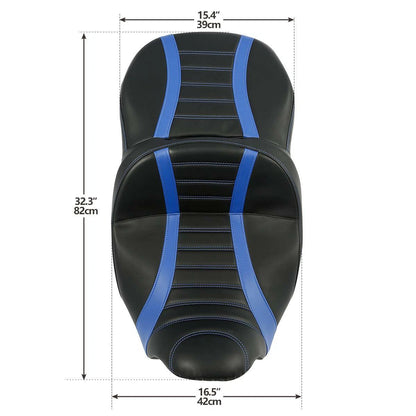 One Piece Driver & Passenger Seat for Harley Road Street Glide (2009–2023)