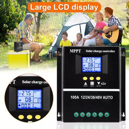 MPPT 100A Solar Charge Controller for 12V 24V 36V 48V