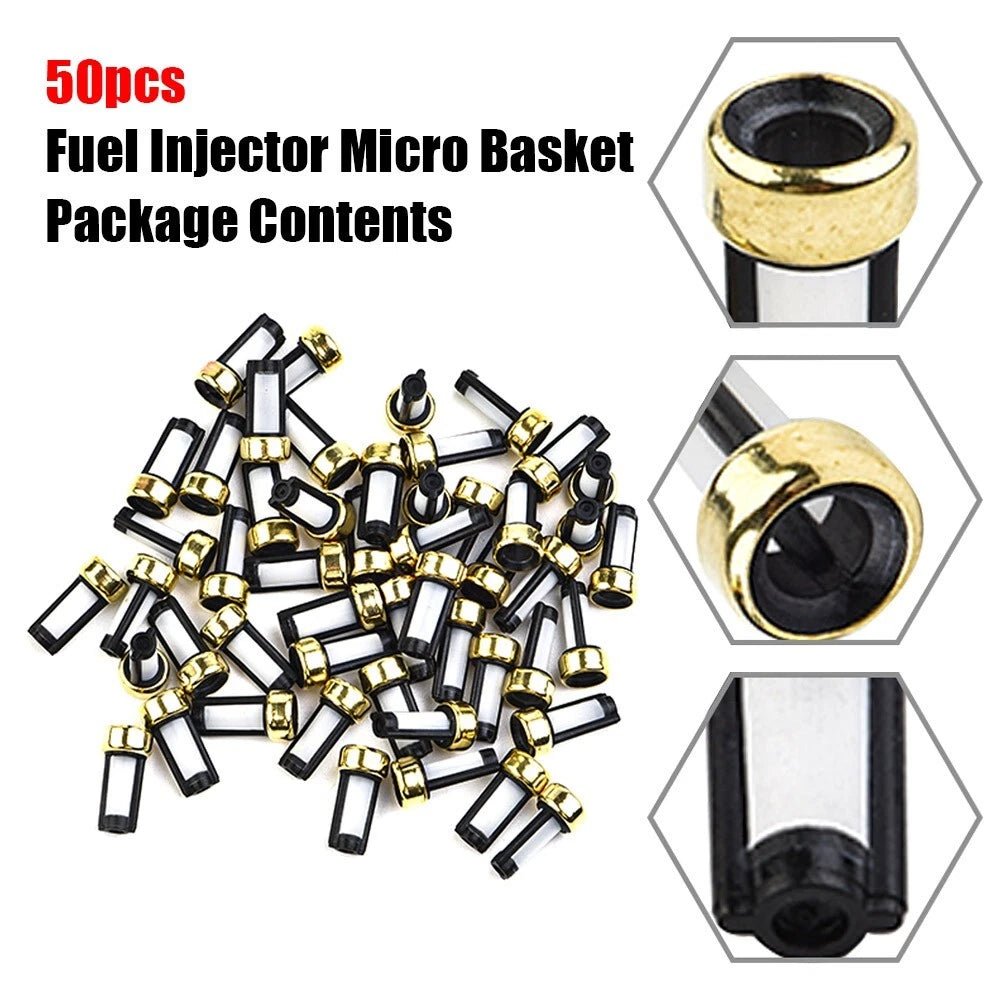 Set of 50 Fuel Injector Filter Baskets for