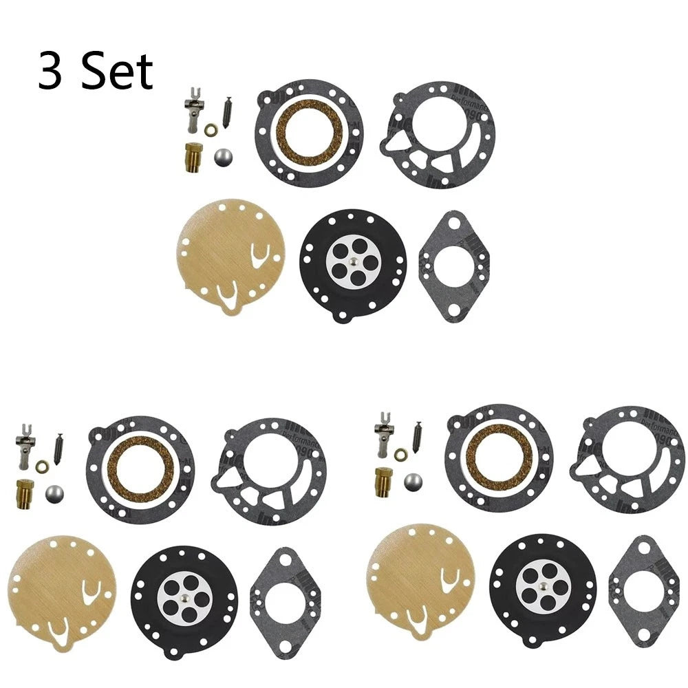 Set of 3 Carburetor Repair Kits for TILLOTSON HL Series (RK-114HL, RK-114-HL)