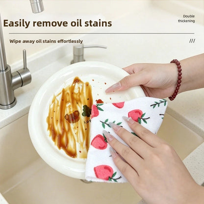 Set of 4 Microfiber Cleaning Cloths for Automotive Detailing