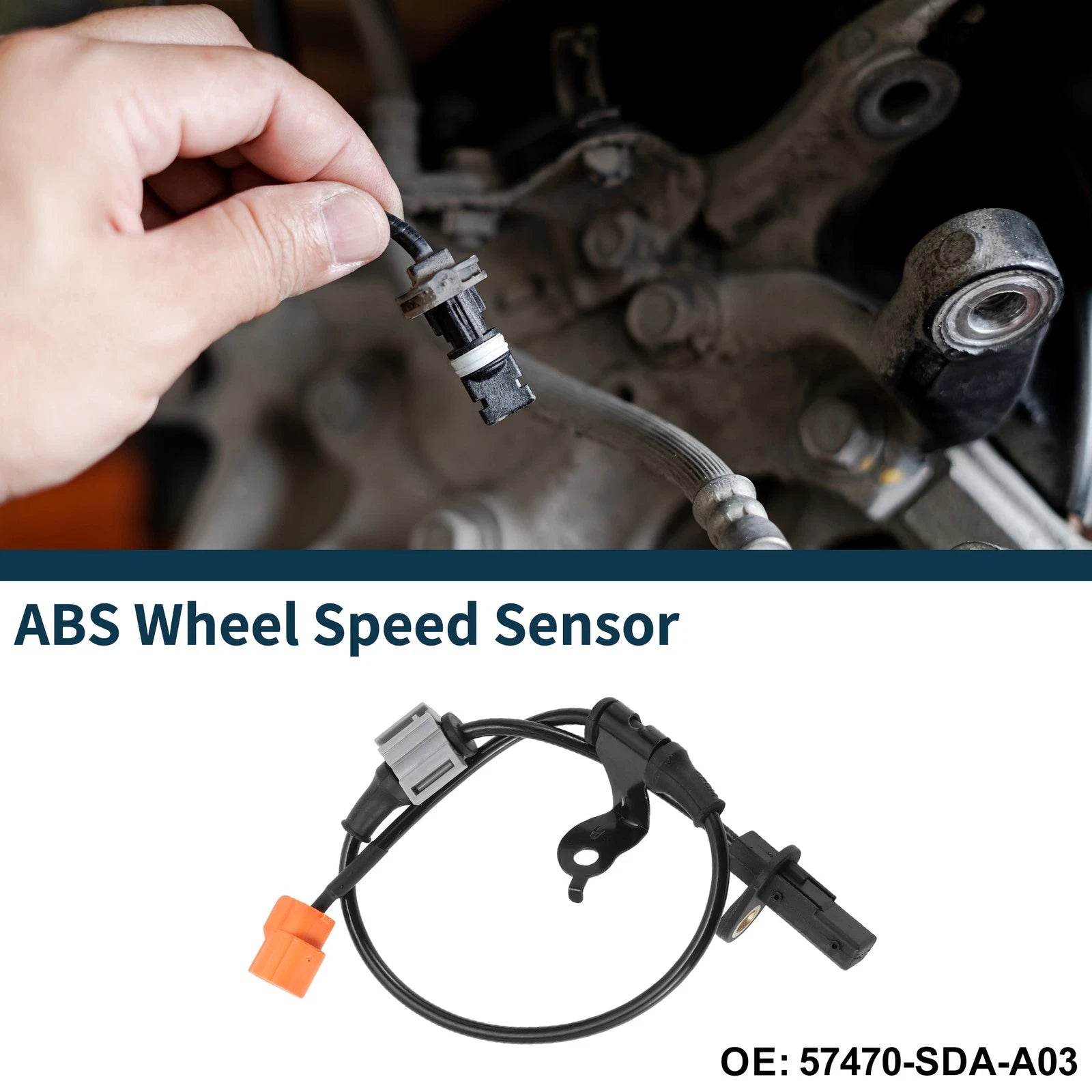 ABS Wheel Speed Sensor Replacement Rear Right for Honda Accord (2008–2017)