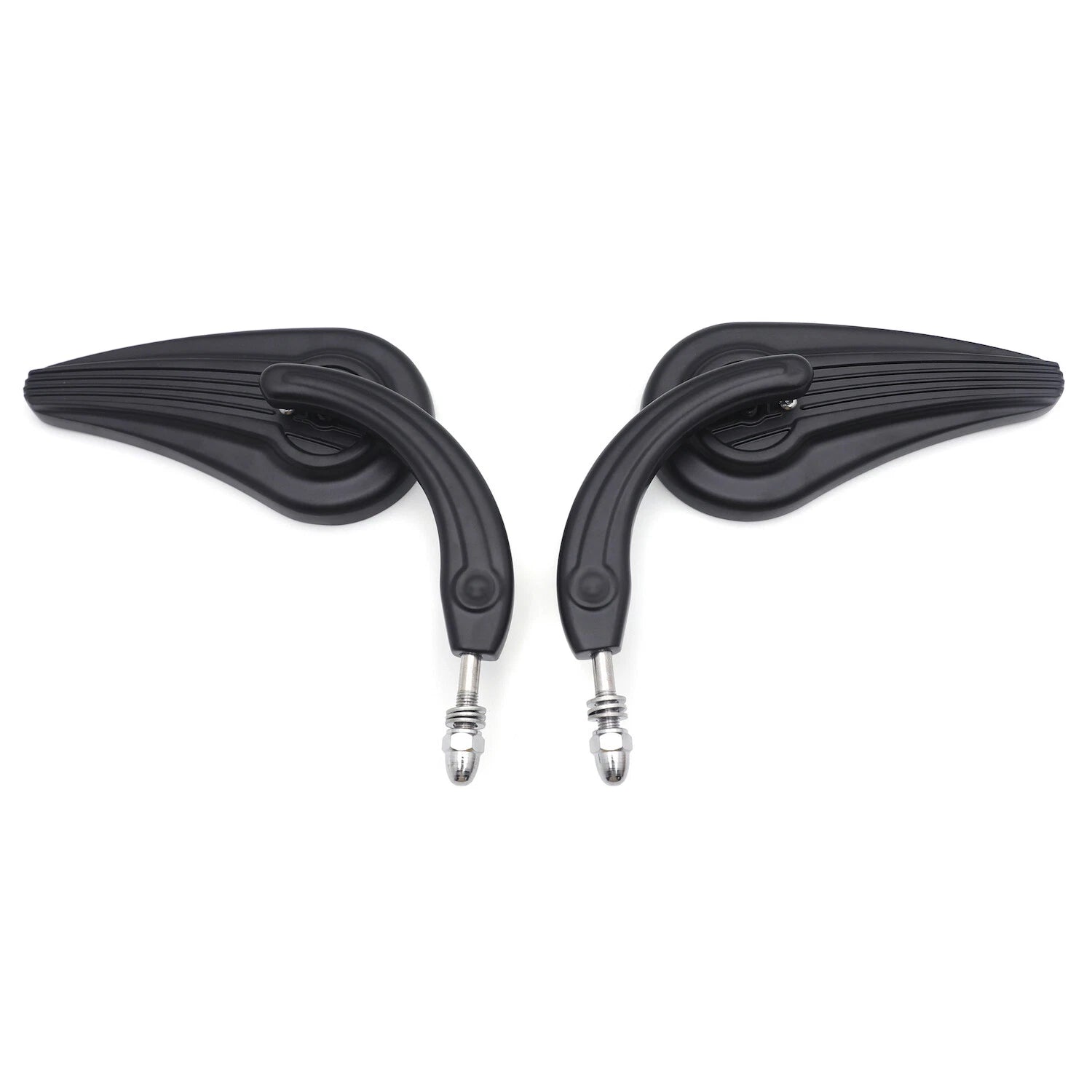 Flame Side Mirrors for Harley (1984–2014) - Black