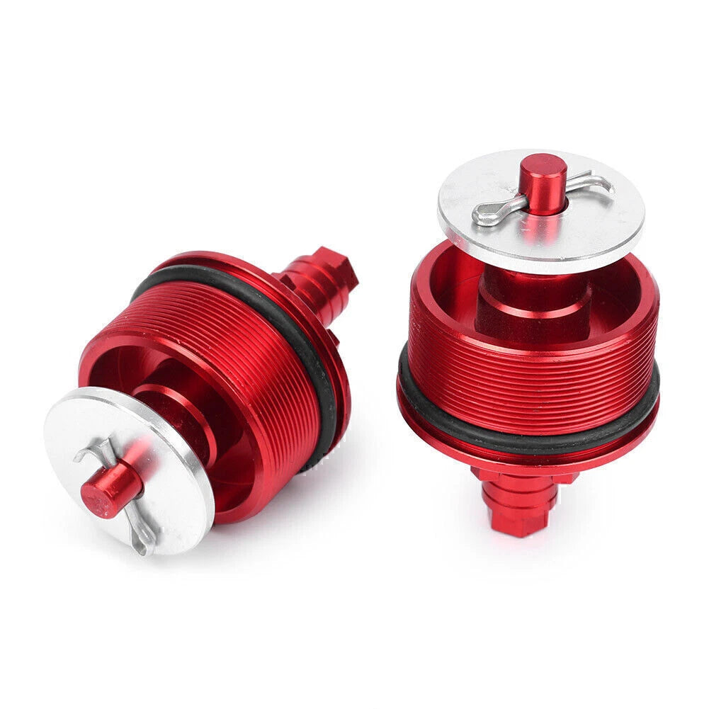 Aluminum Preload Adjusters Fork Bolts for Honda CB400 (1992–1998) RED