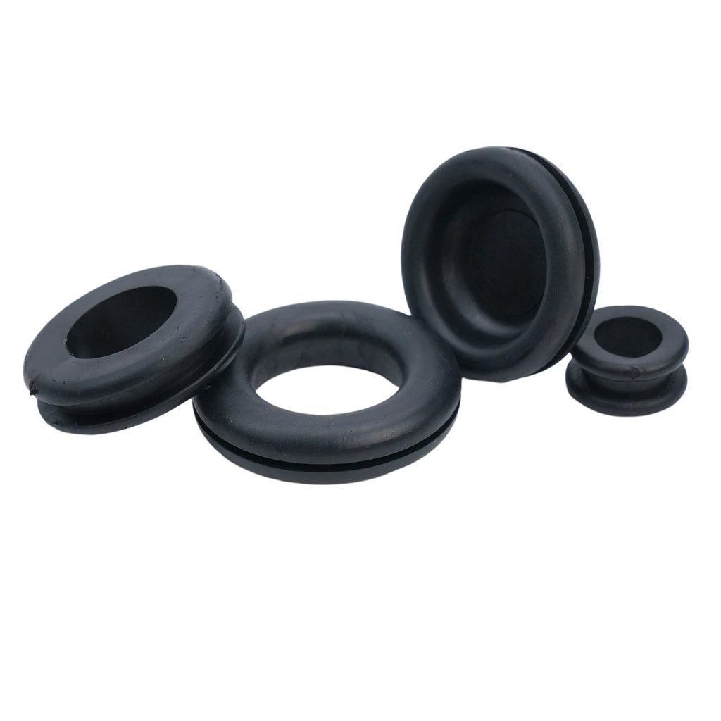 125Pcs Rubber Wiring Grommet Assortment Kit for Universal Applications
