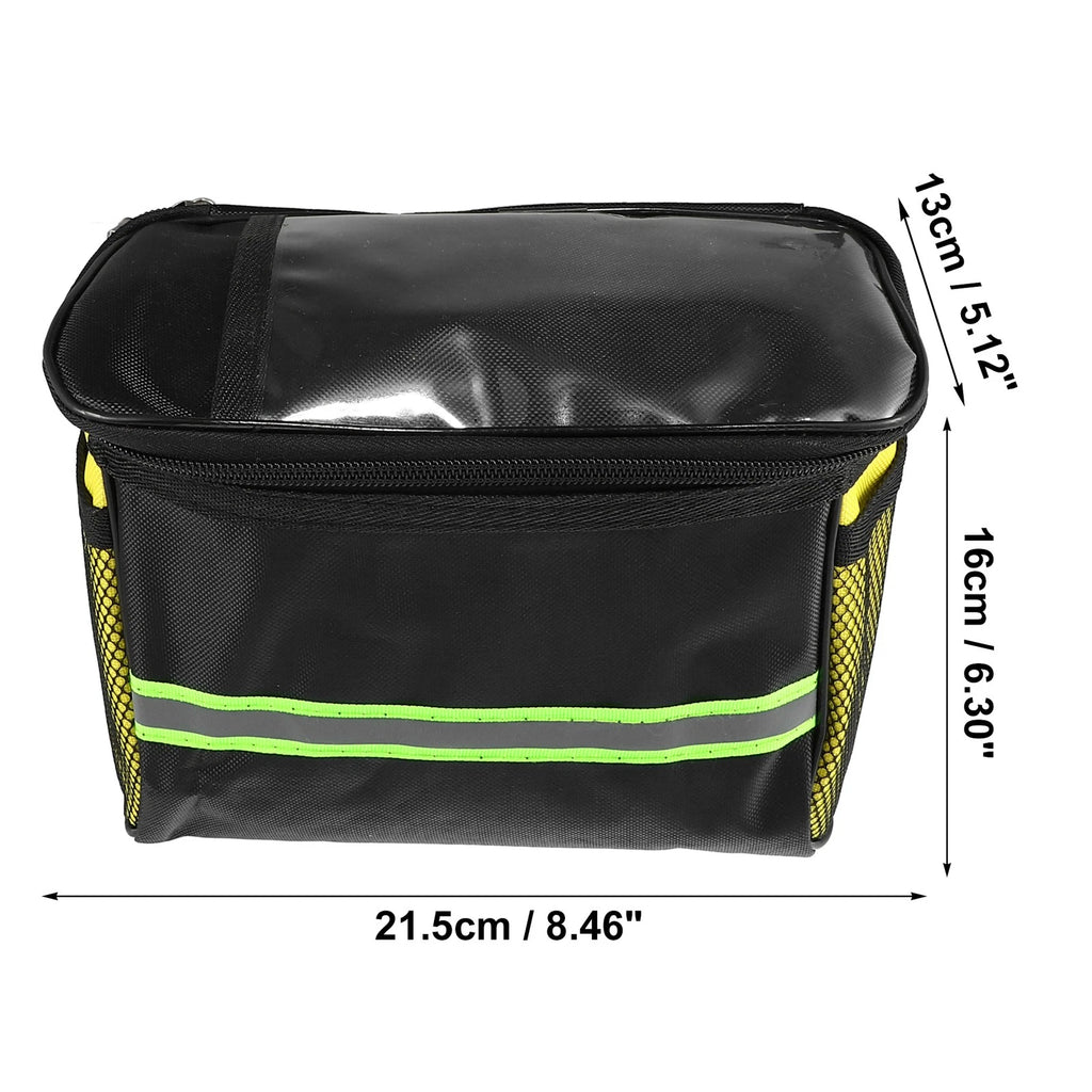 Bike Handlebar Bag with Touch Screen Holder for Universal Cycling Storage