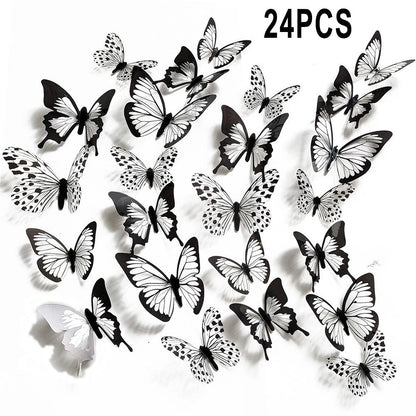 3D Butterfly Wall Stickers for Bedroom (12/24, 12/10, 12/8)