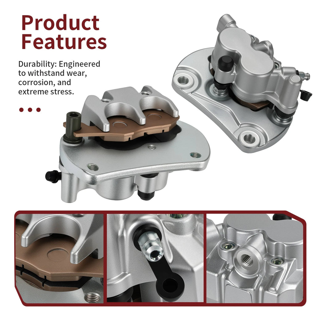 Front Brake Calipers with Pads for Can Am Maverick 1000/R (2013–2023) 705600679, 705600678