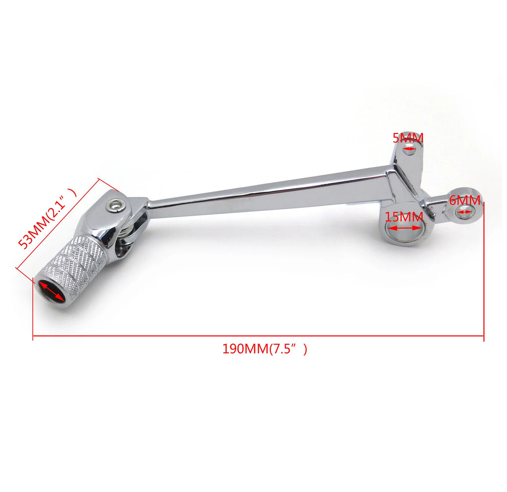Chrome Brake Shift Pedal for Honda CBR 1000RR (2004–2007)