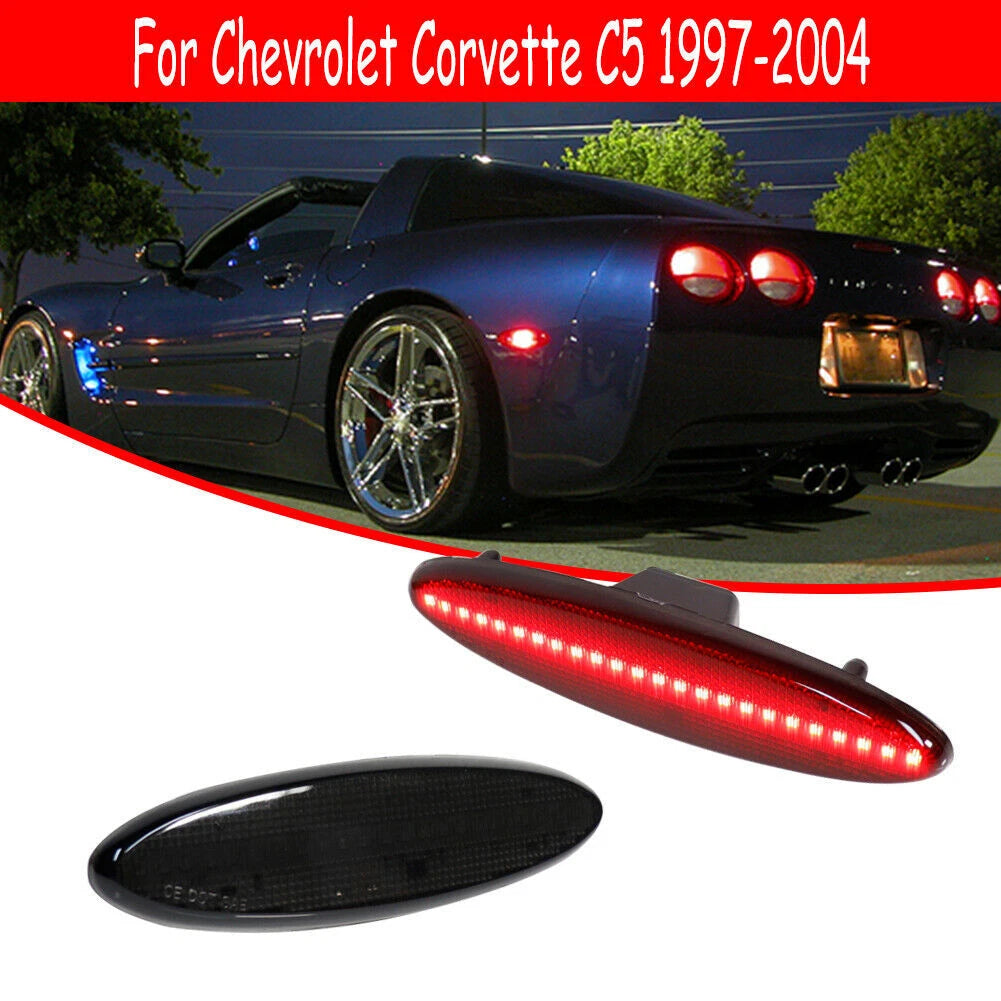 Smoked LED Rear Side Marker Light for Chevrolet Corvette C5 (1997–2004)