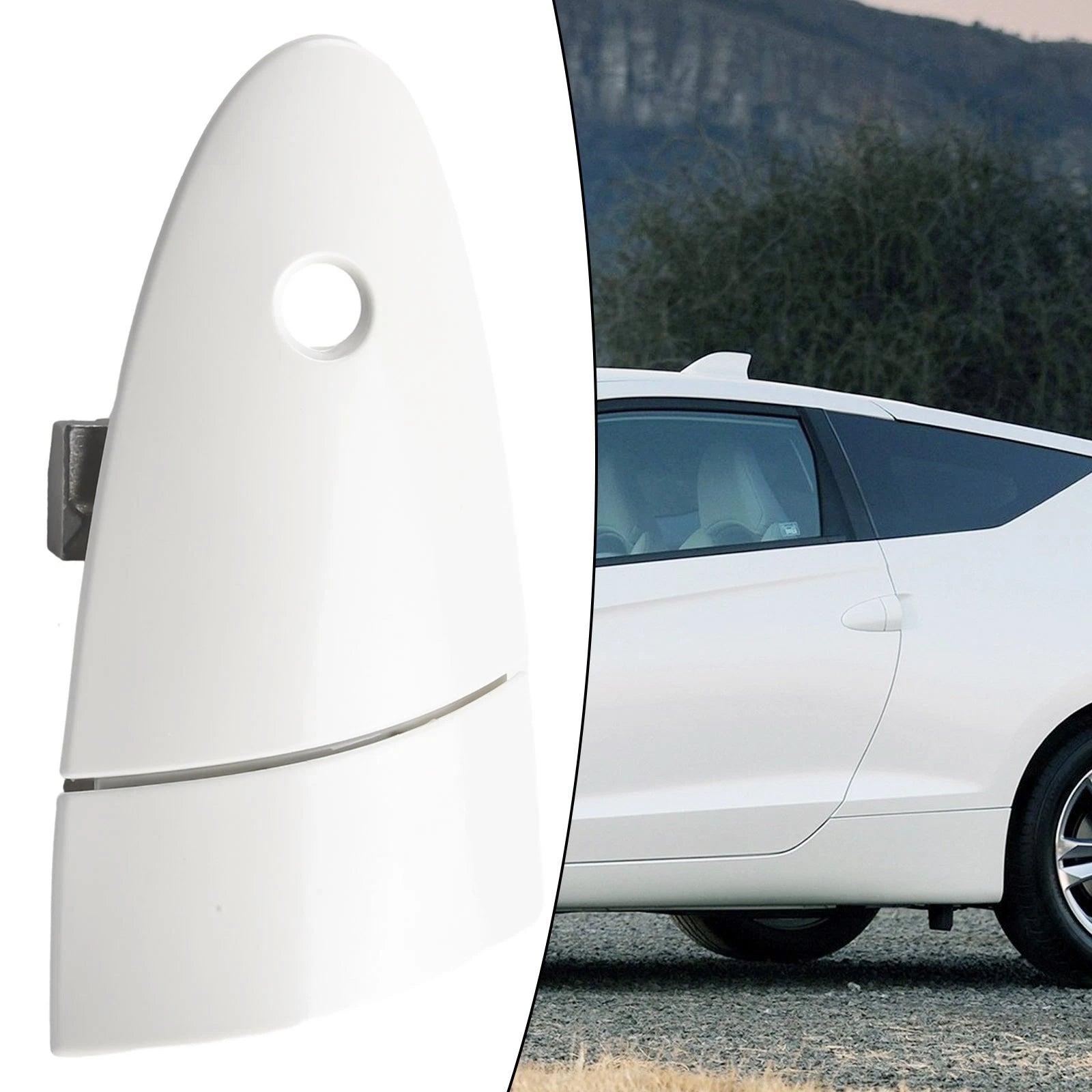 Right-Door Outer Handle for Honda CR-Z (2011–2015) - White, Key Hole Type