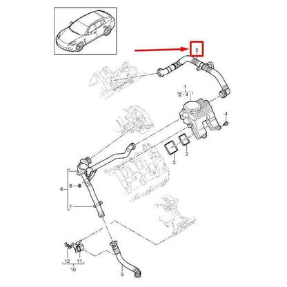 Engine Bay Repair Breather Hose Stable Characteristics Easy Installation
