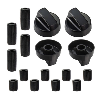 Set of 4 Simmerstat Knobs with D Shaft Inserts 6-8mm Replacement