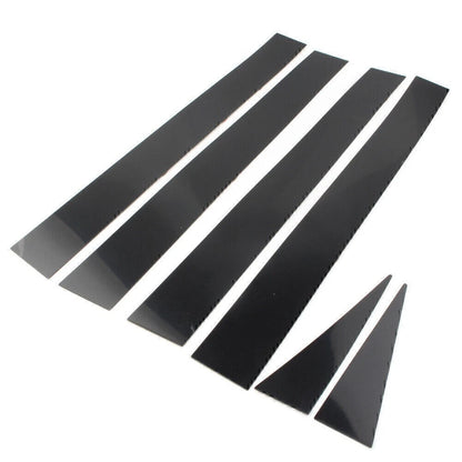 Set of 4 Pillar Post Door Panel Covers for Toyota Sienna (2004–2010) Black