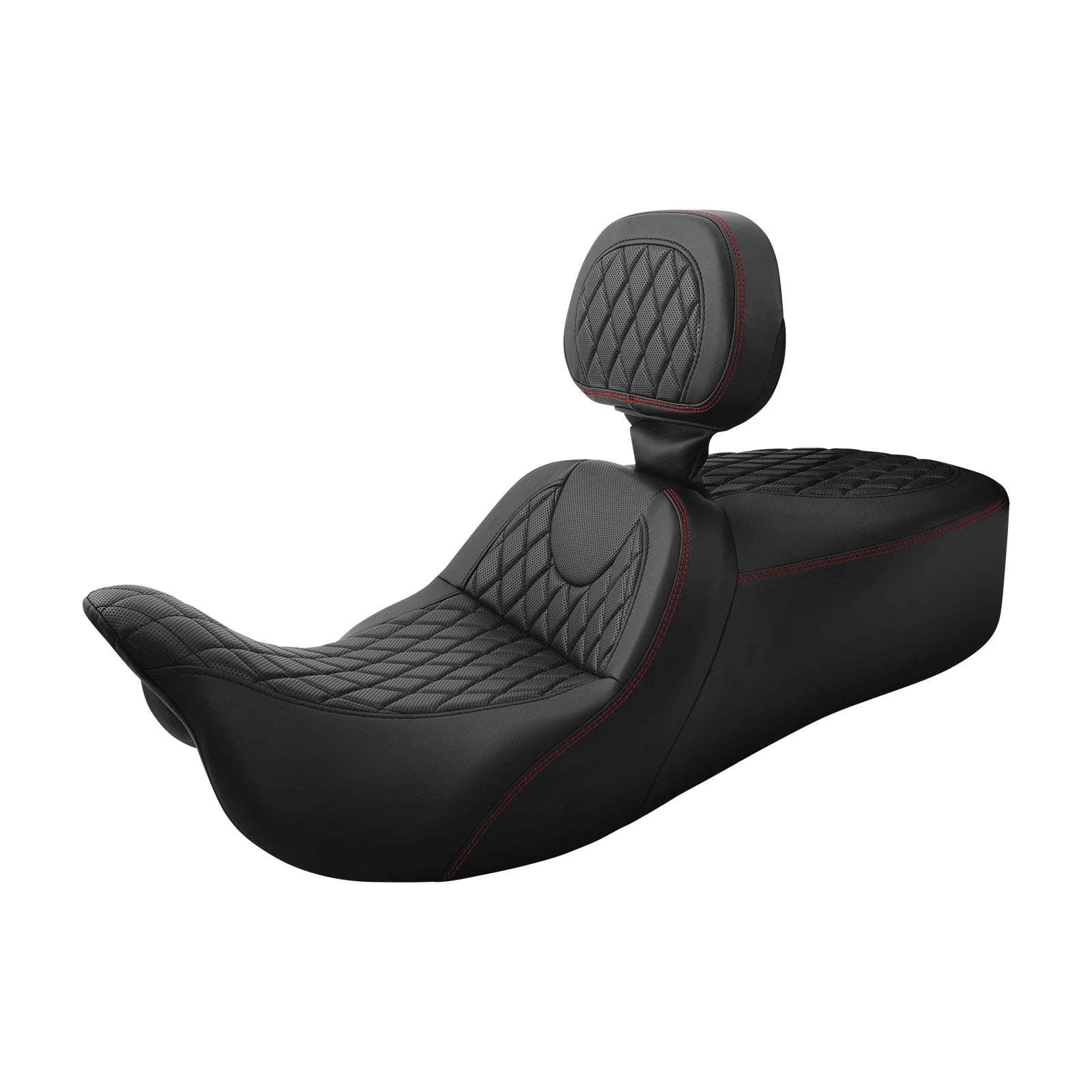 Driver Passenger Seat & Rider Backrest Pad for Harley Electra Glide (2009–2023)