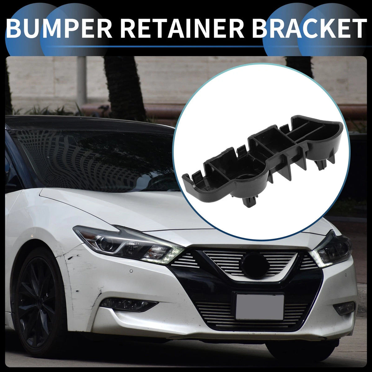 1 Pc Right Front Bumper Retainer Bracket No. 622209N00A for Nissan Maxima (2016–2023)