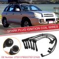 6 Pcs Spark Plug Wires Ignition Coil Cable Replacement for Hyundai Sonata (1999–2005)