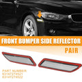 Pair Front Bumper Reflector Replacement for BMW F30 F31 3-Series (2013–2015)