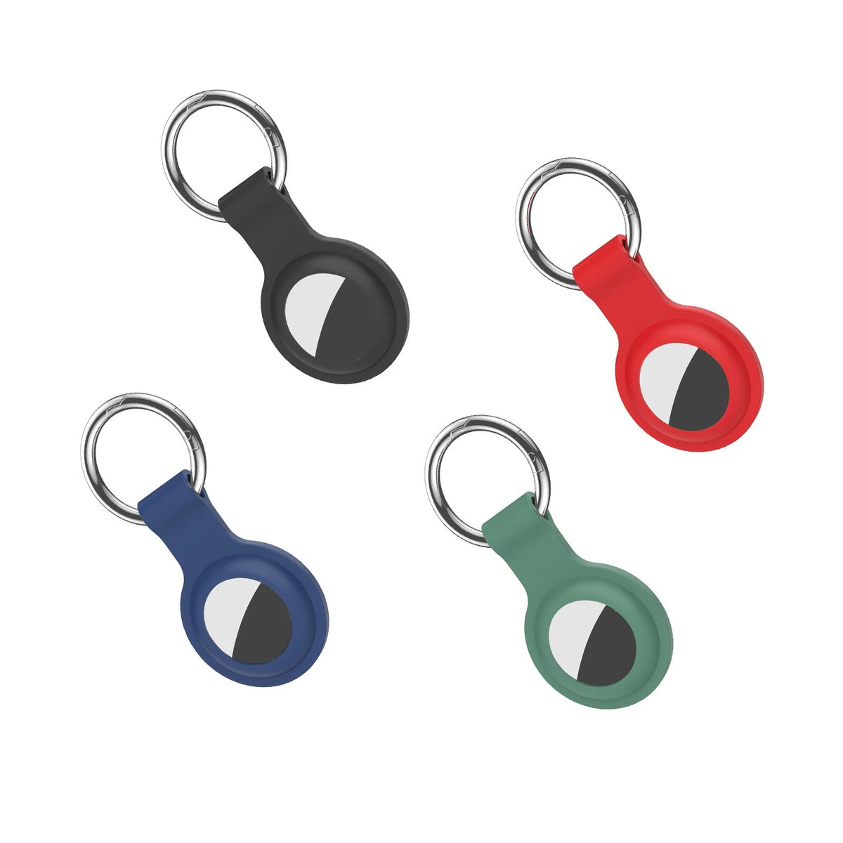 4X Silicone Protective Sleeve Cover Keychain Case for AirTag (2021)