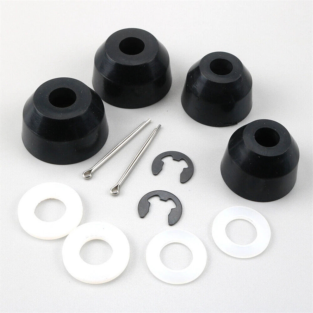 2 Inner & 2 Outer Tie Rod Poly Boots w/ Hardware for Kubota BX1850, 60, 70, 80