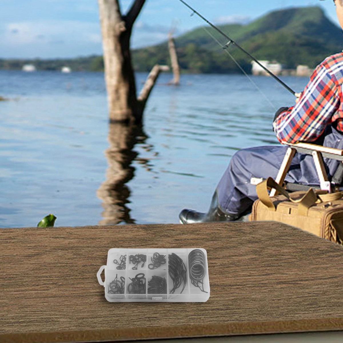 75Pcs Fishing Rod Guide Kit with 8 Size Options for All Applications
