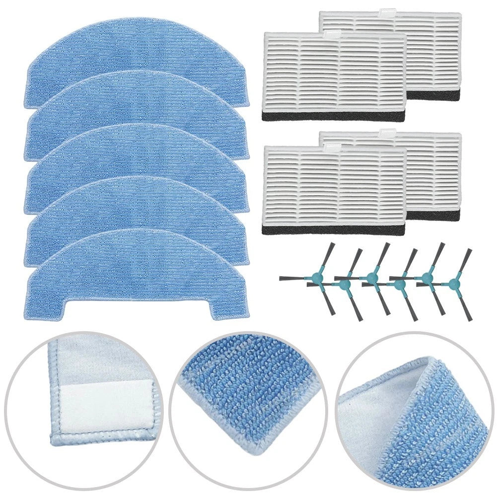 Comprehensive Mop Cloths & Side Brushes for Honor Choice Robot Cleaner M1