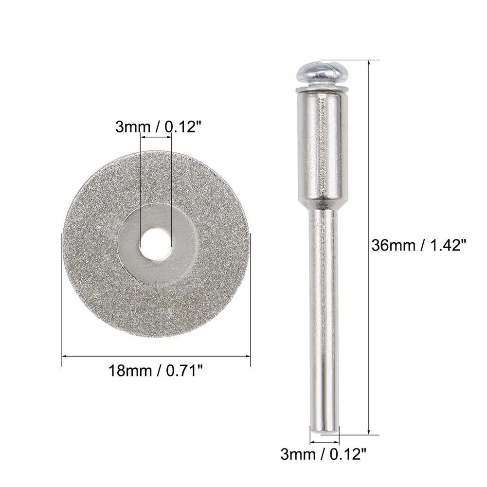 12Pcs Cutting Disc Set for Rotary Tool - Glass, Tile, Metal