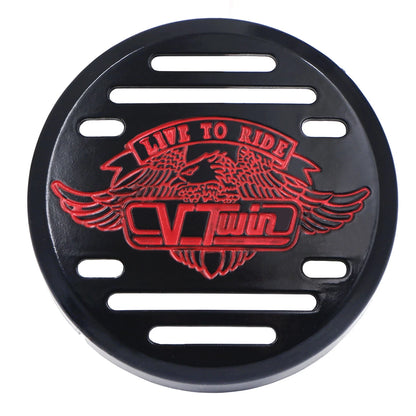 Black V-Twin Horn Cover for Yamaha V-Star 650 (2000–2017)