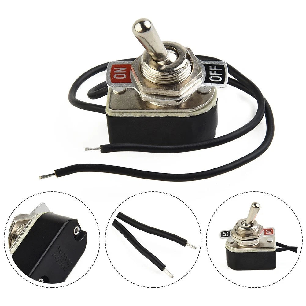 ON/OFF Switch with Wire and SPST Contacts for Universal Applications