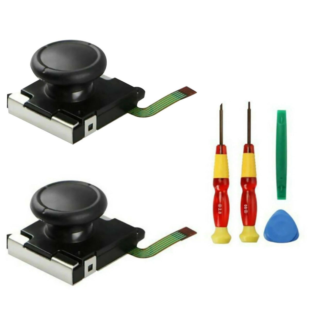 3D Analog Joystick Control Rocker Repair with Cap for Nintendo Switch Joy-Con