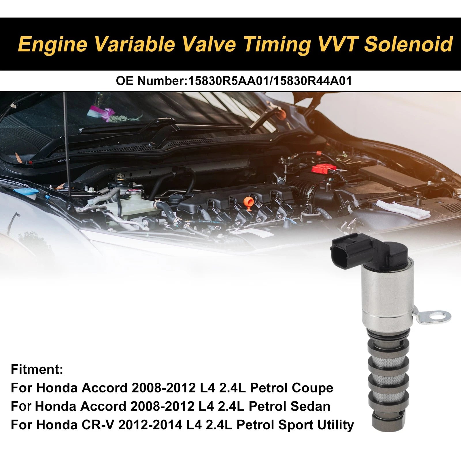 Engine VVT Solenoid Replacement for Honda Accord (2008–2012)