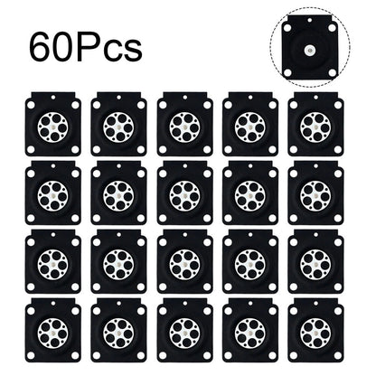 60Pcs Metering Diaphragm for Stihl Zama Carburetor (4314 121 4700, A015053)
