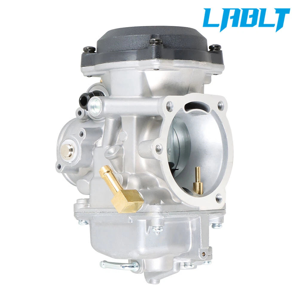LABLT Carburetor with Choke Cable/Spark Plug for Harley Dyna CV40 (1991–2003)