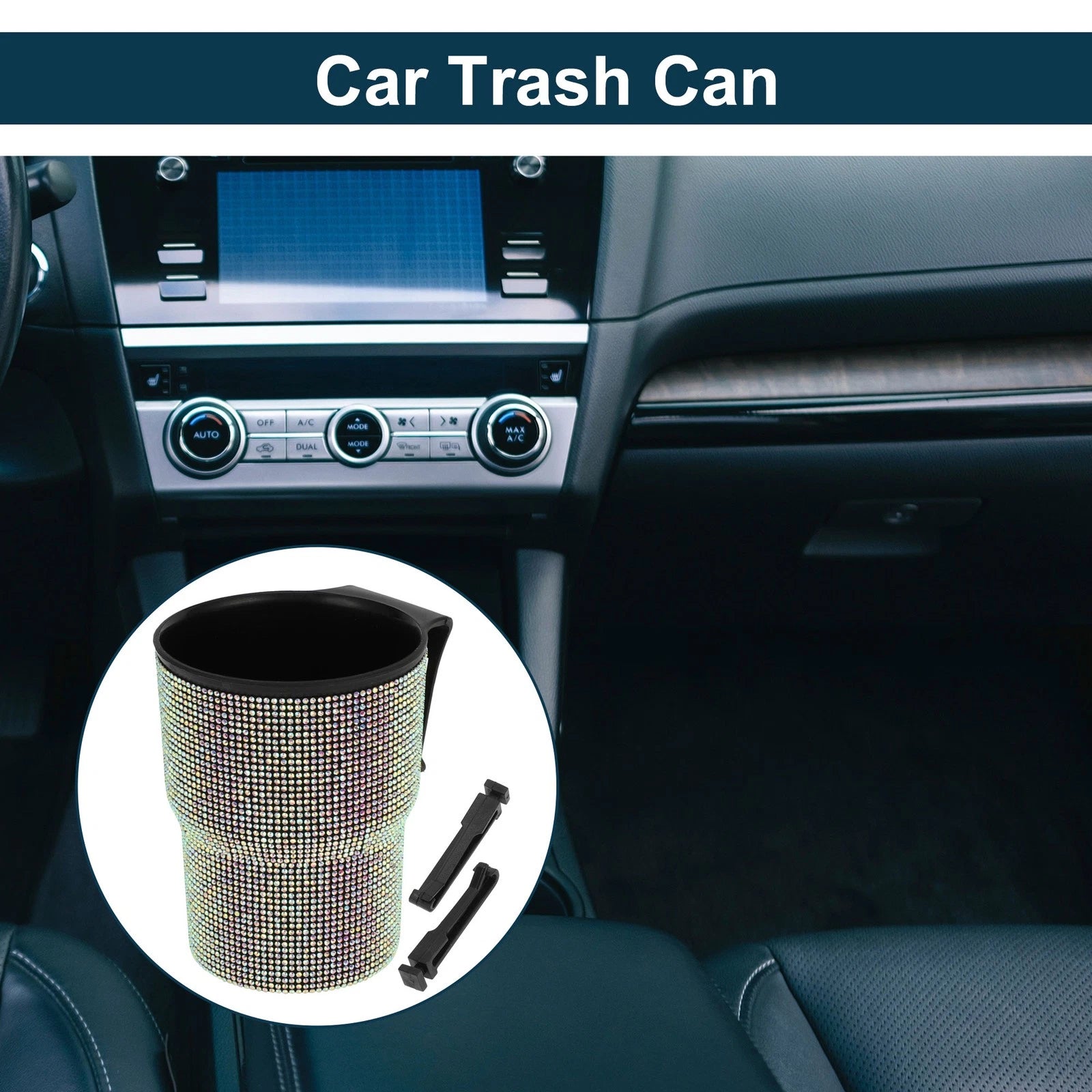 Portable Car Trash Can for Universal Use (1 Pc)