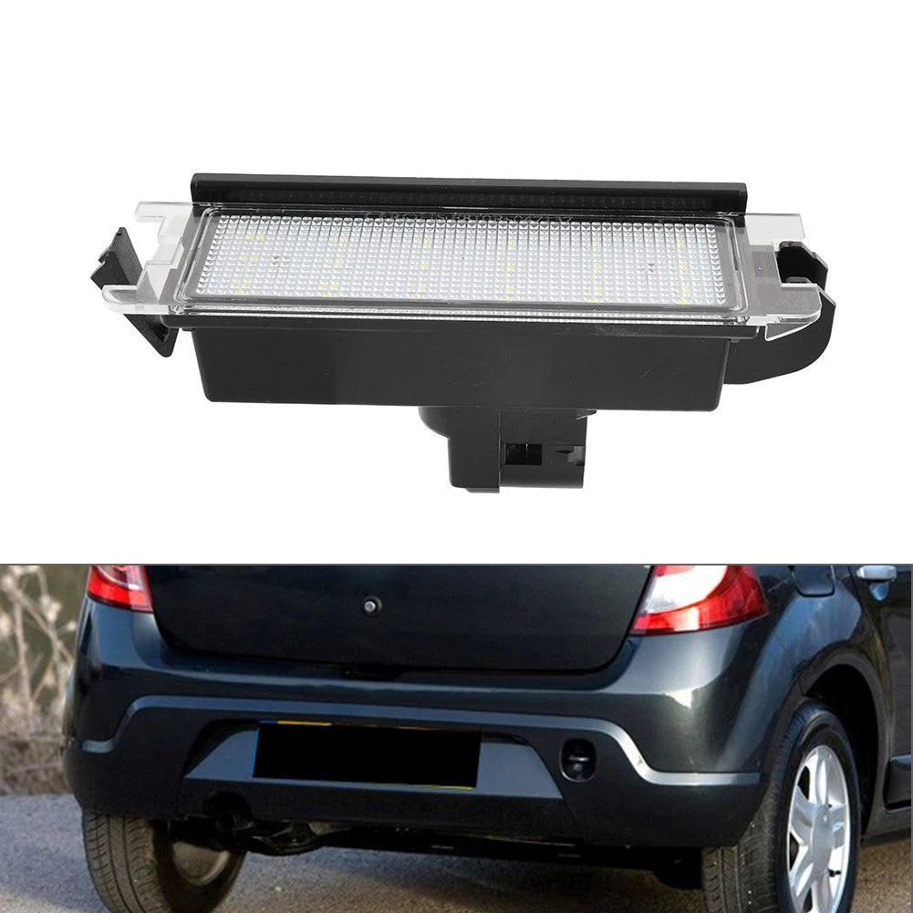 ABS Rear License Plate Light Lamp for Dacia Logan Sandero (2004–2012)