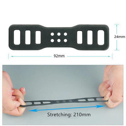 4Pcs 92MM × 24MM Silicone Strap for Driving Recorder (DVR)