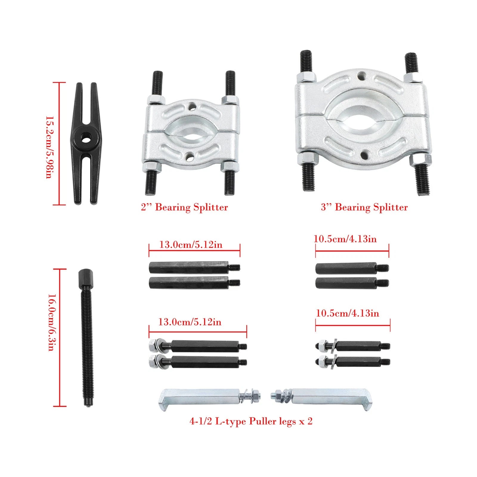 14Pcs Bearing Puller Tool Set for Universal Use (5 Ton Capacity)