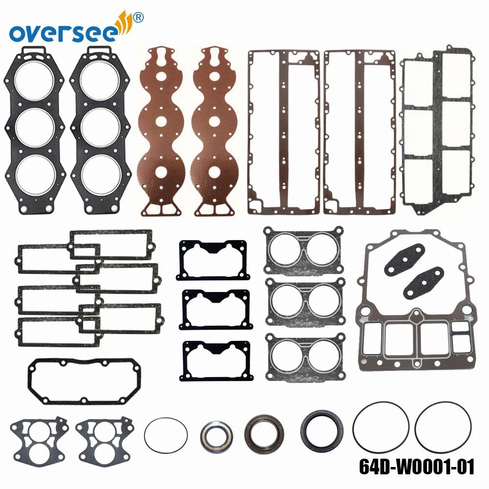 Power Head Gasket Kit for Yamaha Outboard 150-200HP V6 (2000–2023) 64D-W0001-01, 6R3-W0001-03