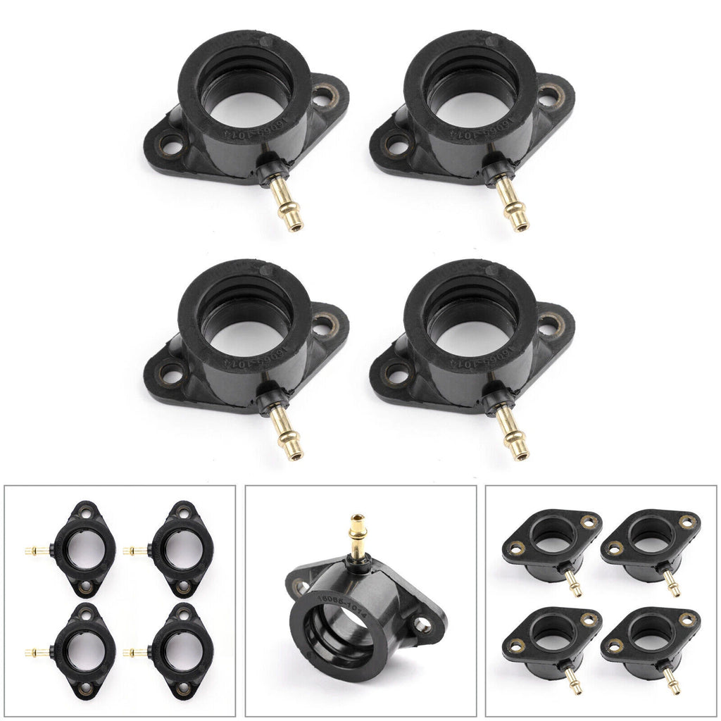 Set of 4 Carburettor to Head Inlet Rubbers for Kawasaki Z500 Z550 (1972–1979)