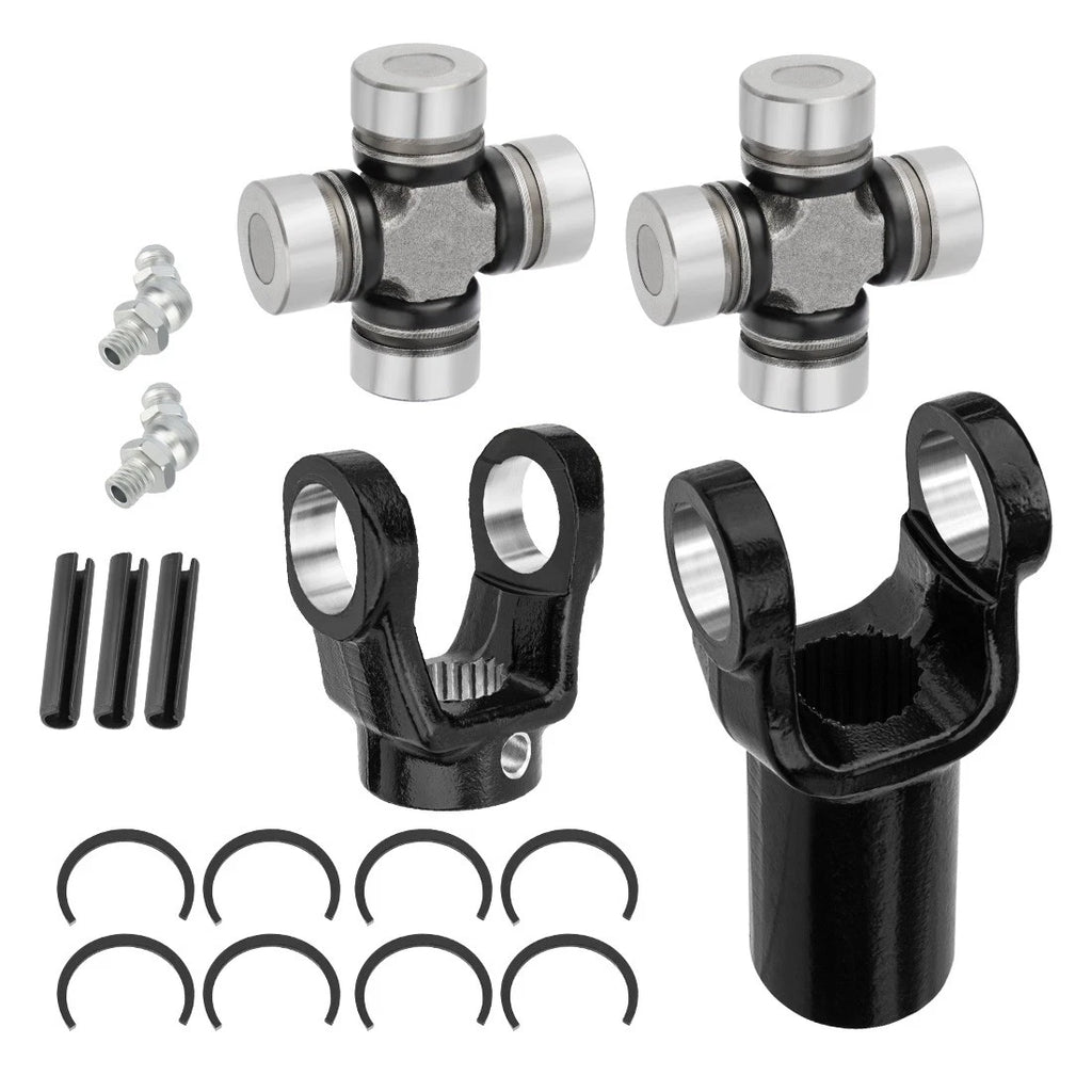 Front Prop Shaft Yoke & U-Joint Set of 2 for Polaris RZR 570 800 900