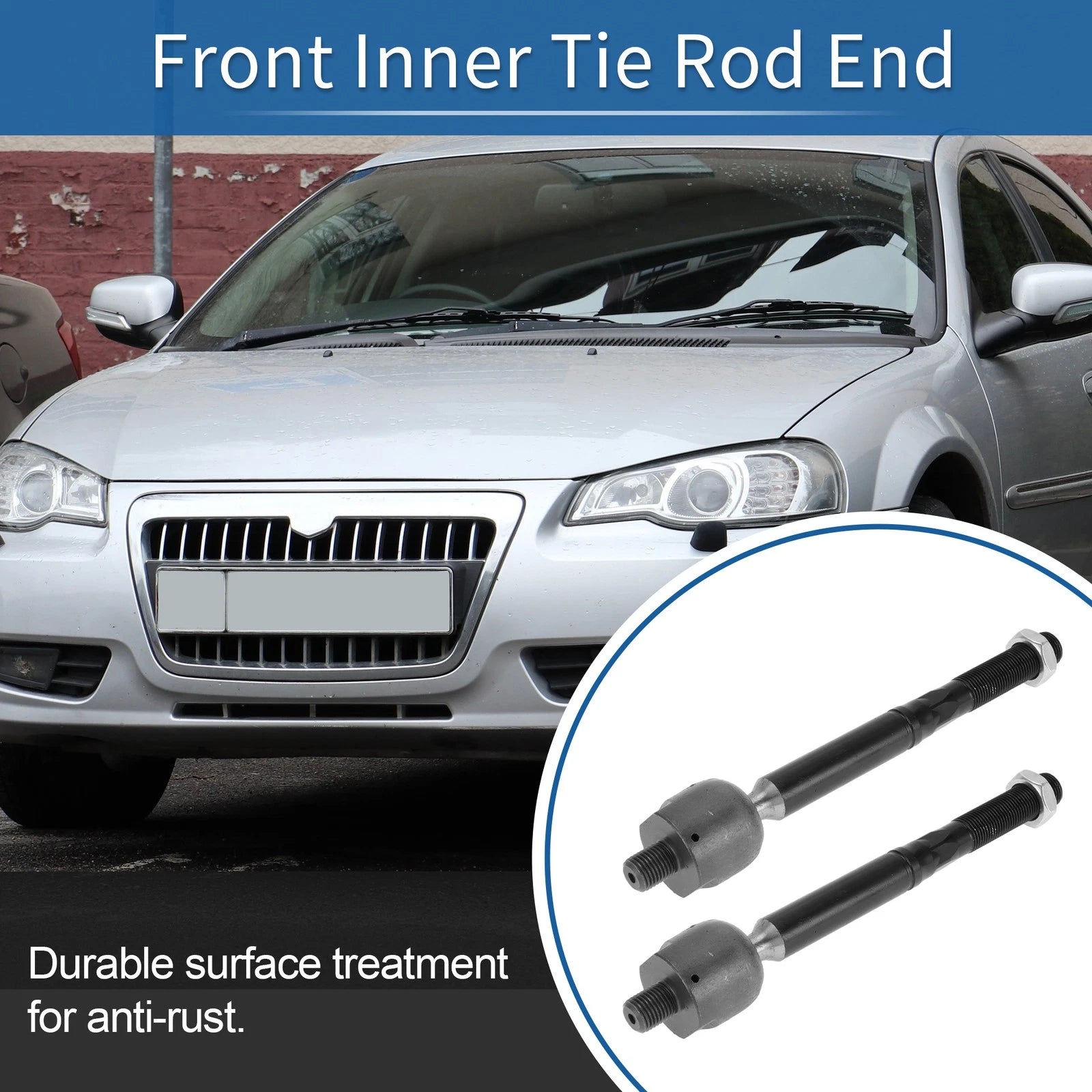 2 Pcs Front Inner Tie Rod End Links Replacement for Chrysler 300 Dodge Charger (2011–2014)