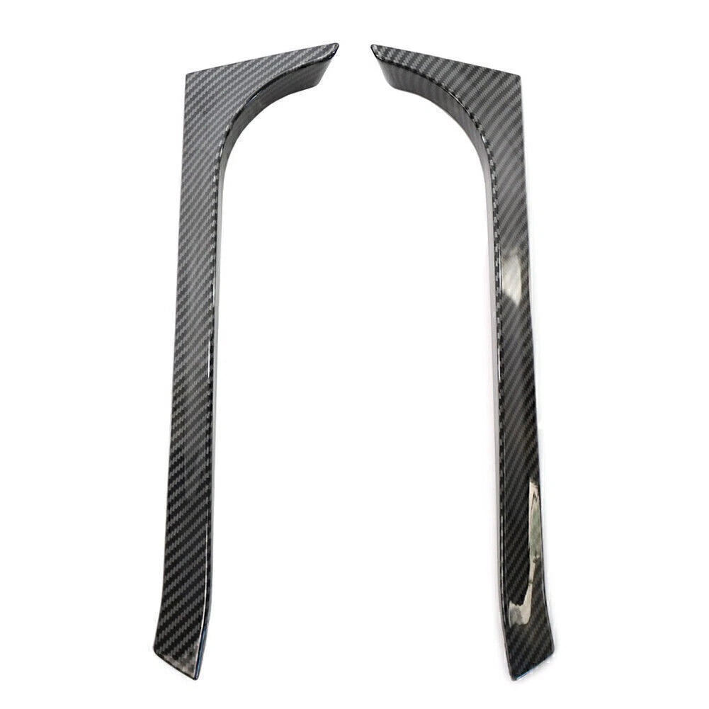 2X Rear Window Side Spoiler Canard Splitter Trim for VW Golf 6 (2009–2013)
