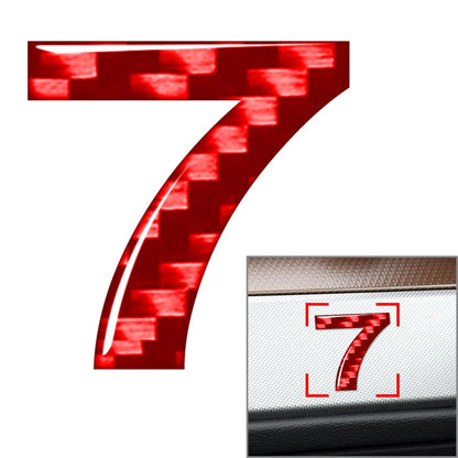 Carbon Red Door Wall Badge Emblem Decals for Car Window #7