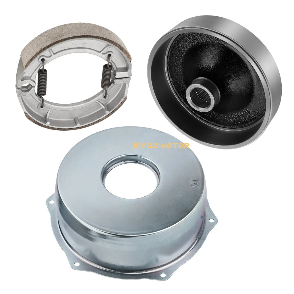 Rear Brake Drum Hub Shoes Cover Kit for Yamaha Big Bear 400 YFM400 (2000–2004)