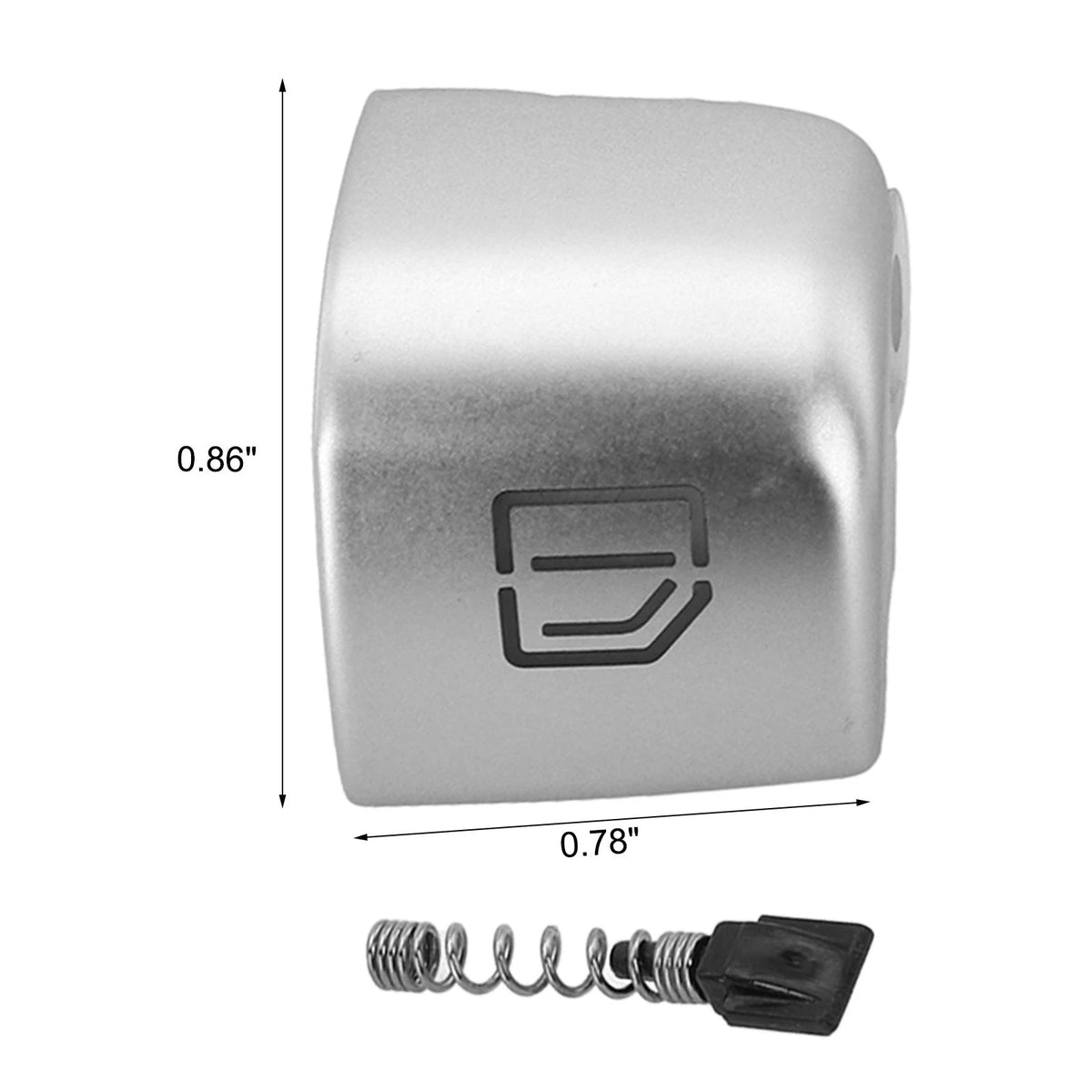 Front Left Window Switch Cover for - Sleek Silver