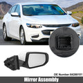 Exterior Door Mirror Assembly Right Side Replacement for Chevrolet Malibu Hybrid (2017–2018)
