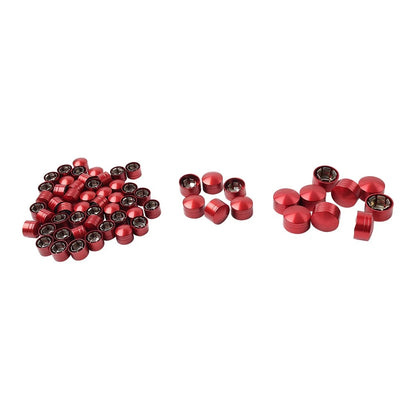 2X Engine Topper Bolt Caps CNC Red for Harley Heritage Softail FLST (2000–2006)