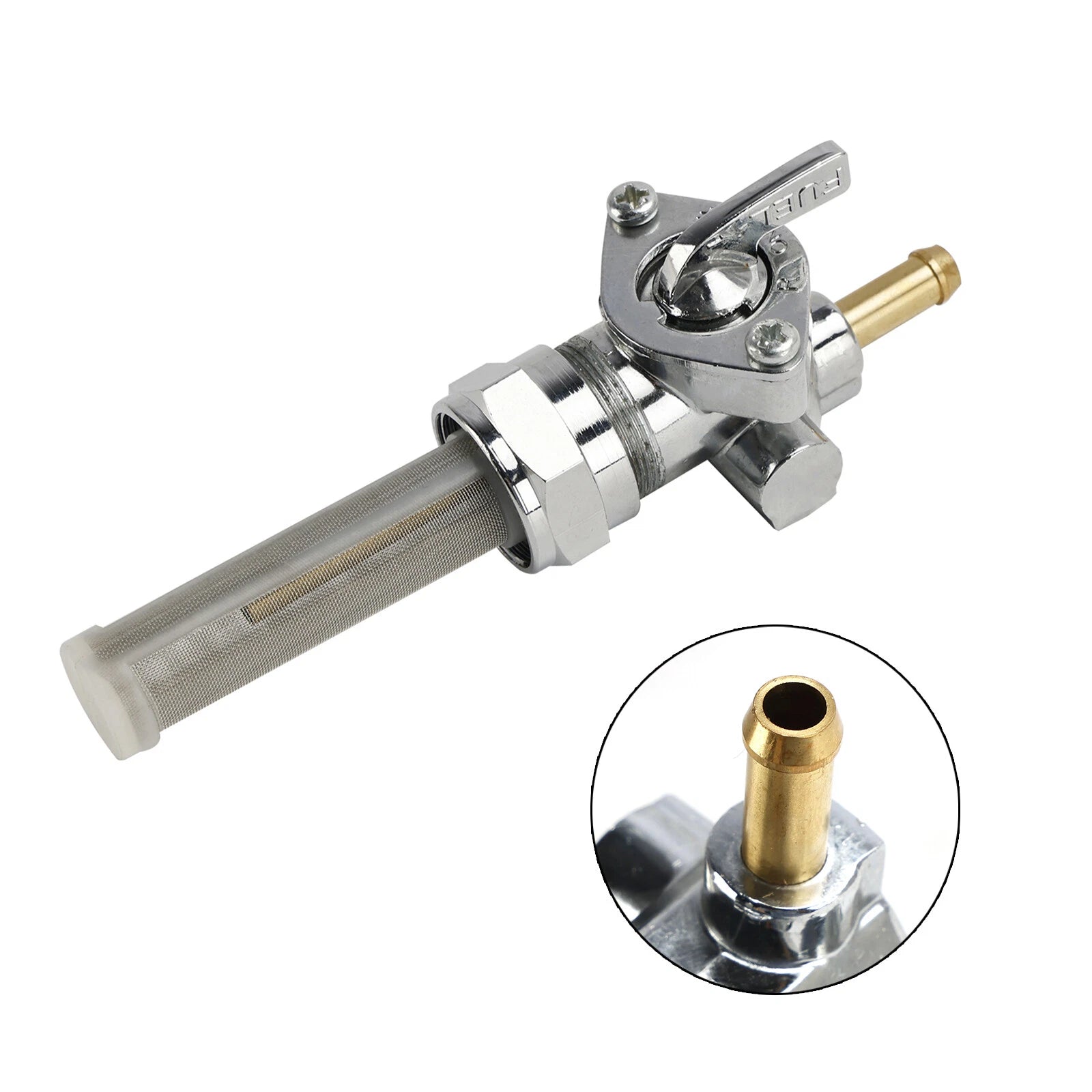 Gas Tank Fuel Cock Valve Petcock for Harley FLH FXE (1975–1982) 62166-81