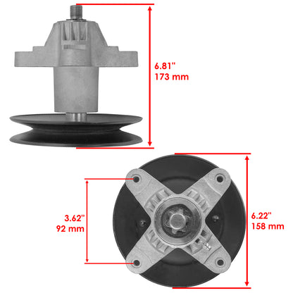 Spindle with Pulley for Cub Cadet LT1040 LT1042 42 Inch (2010–2015)